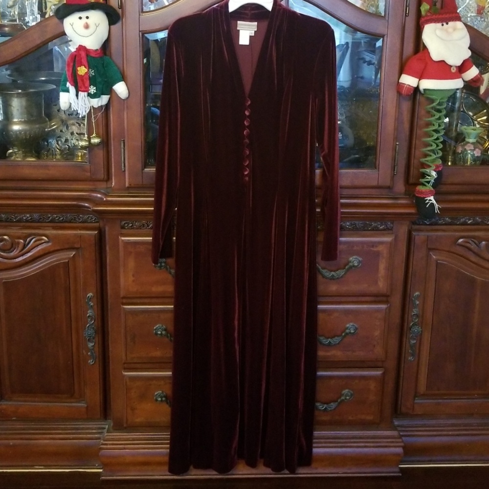 Coldwater creek velvet dress sz s